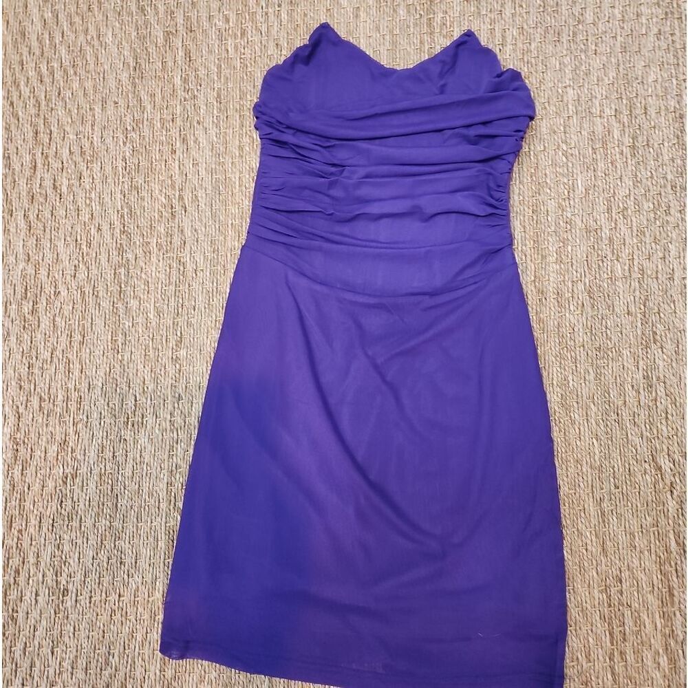Sky To Moon Purple Strapless Dress Size S NWOT